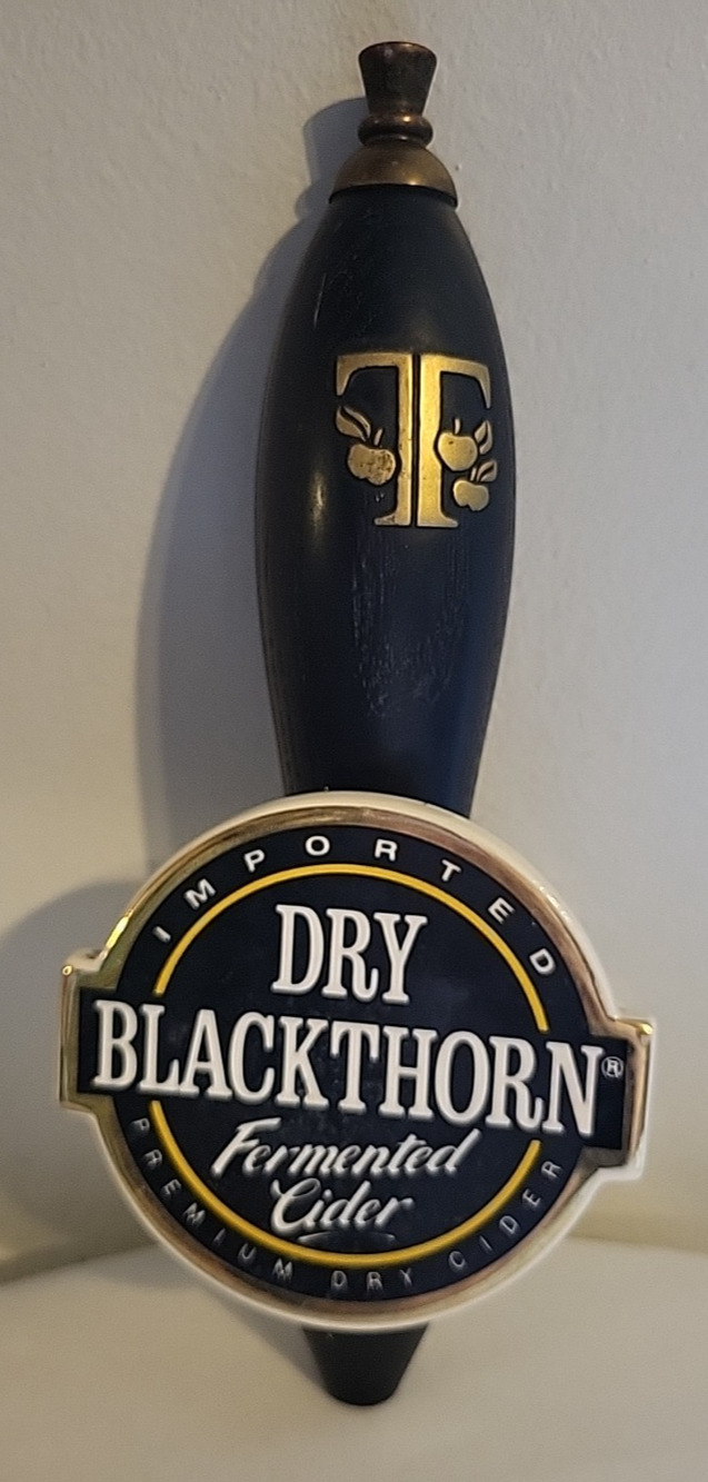 Beer Tap Handle Dry Blackthorn Customized Badge Fermented Cider Tap Handle 11in